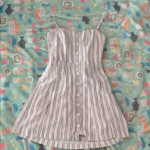 Striped Button-Down Romper